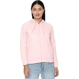 Allen Solly Women's Synthetic Hooded Neck Sweatshirt | Long Seelves Regular Fit Zipper-picture-42