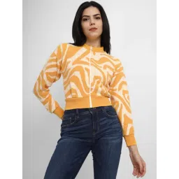 Allen Solly Yellow Printed Sweatshirt-picture-47