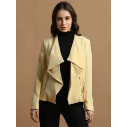 Allen Solly Yellow Regular Fit Blazer-picture-21
