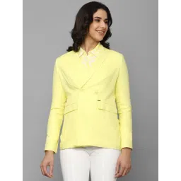 Allen Solly Yellow Regular Fit Blazer-picture-18
