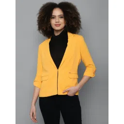 Allen Solly Yellow Regular Fit Blazer image 1