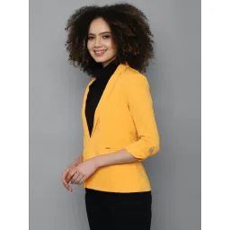 Allen Solly Yellow Regular Fit Blazer image 3