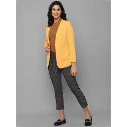 Allen Solly Yellow Regular Fit Blazer image 4