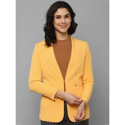 Allen Solly Yellow Regular Fit Blazer image 1