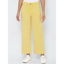 Allen Solly Yellow Straight Fit Jeans-picture-45