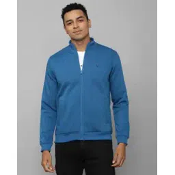 allen solly Zip-Front Sweatshirt with Welt Pockets-picture-14