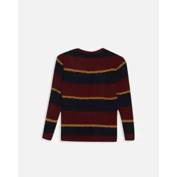 allen solly Boys Round-Neck Sweater with Full Sleeves image 2