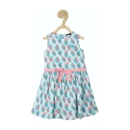 allen solly junior Allen Solly Kids Blue & Pink Printed Frock-picture-15