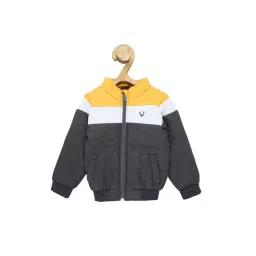 allen solly junior Allen Solly Kids Multicolor Color Block Full Sleeves Jacket-picture-36