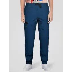 Allen Solly Junior Aqua Blue Solid Joggers-picture-34