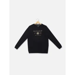 Allen Solly Junior Black Embroidered Full Sleeves Sweatshirt-picture-36