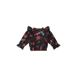Allen Solly Junior Black Floral Print Full Sleeves Top-picture-34