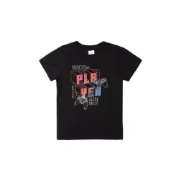 Allen Solly Junior Black Printed T-Shirt-picture-33