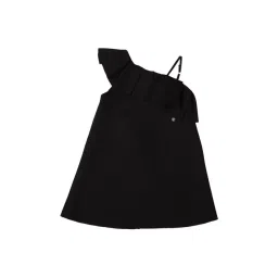 Allen Solly Junior Black Solid Frock-picture-40