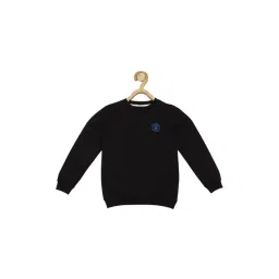 Allen Solly Junior Black Solid Full Sleeves Sweatshirt-picture-41