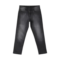 Allen Solly Junior Black Solid Jeans-picture-35