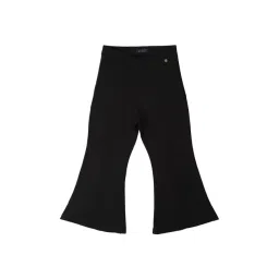 Allen Solly Junior Black Solid Trousers-picture-21