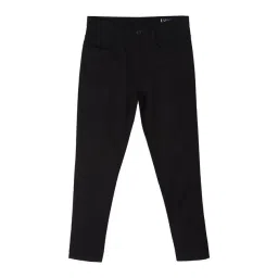 Allen Solly Junior Black Solid Trousers-picture-10