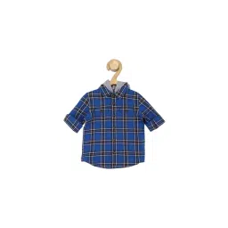 Allen Solly Junior Blue Checks Full Sleeves Shirt-picture-31