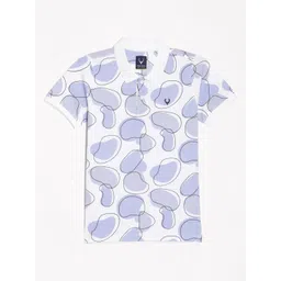 Allen Solly Junior Boys Abstract Printed Polo Collar Cotton T-shirt-picture-31