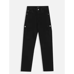 Allen Solly Junior Boys Black Cotton Jeans-picture-11