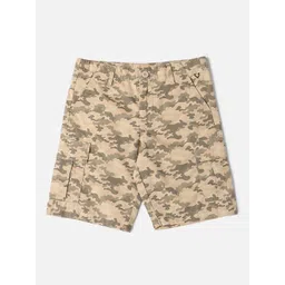 Allen Solly Junior Boys Camouflage Printed Mid-Rise Cotton Regular Shorts-picture-12