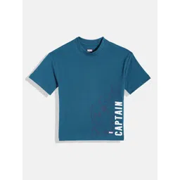 Allen Solly Junior Boys Captain America Printed Pure Cotton T-shirt-picture-55