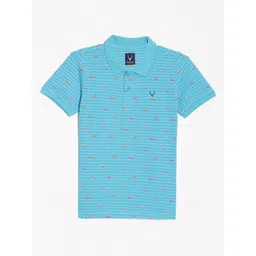 Allen Solly Junior Boys Conversational Printed Polo Collar Cotton T-shirt-picture-41