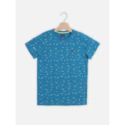 Allen Solly Junior Boys Conversational Printed Round Neck Tshirt-picture-42