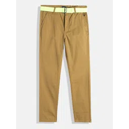Allen Solly Junior Boys Custom Slim Fit Pure Cotton Trousers-picture-42