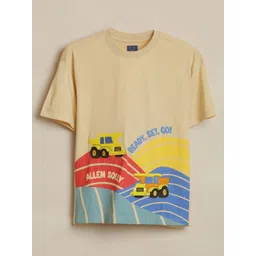 Allen Solly Junior Boys Graphic Printed Crew Neck Regular Fit T-shirt-picture-32