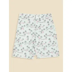 Allen Solly Junior Boys Graphic Printed Regular Fit Mid-Rise Cotton Shorts-picture-37