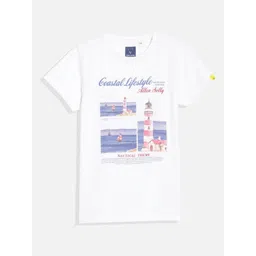 Allen Solly Junior Boys Graphic Printed Round Neck Cotton T-shirt-picture-33