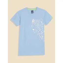Allen Solly Junior Boys Graphic Printed Round Neck Cotton T-shirt-picture-16