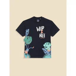 Allen Solly Junior Boys Graphic Printed Round Neck Cotton T-shirt-picture-14
