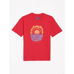 Allen Solly Junior Boys Graphic Printed Round Neck Cotton T-shirt-picture-21