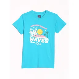 Allen Solly Junior Boys Graphic Printed Round Neck Cotton T-shirt-picture-13