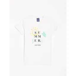 Allen Solly Junior Boys Graphic Printed Round Neck Cotton T-shirt-picture-35