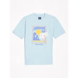 Allen Solly Junior Boys Graphic Printed Round Neck Cotton T-shirt-picture-22