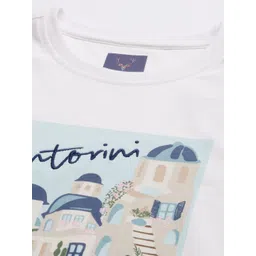 Allen Solly Junior Boys Graphic Printed Round Neck Cotton T-shirt image 3