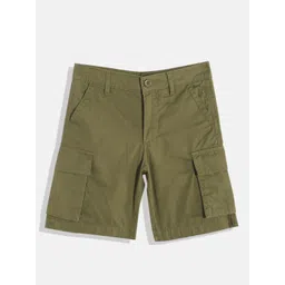 Allen Solly Junior Boys High-Rise Pure Cotton Cargo Shorts-picture-19