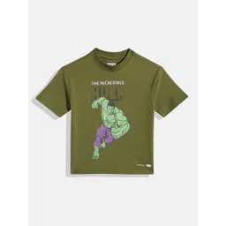 Allen Solly Junior Boys Hulk Printed Pure Cotton T-shirt-picture-57