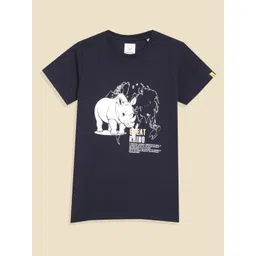 Allen Solly Junior Boys Music Printed Regular Fit T-shirt-picture-19