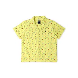 Allen Solly Junior Boys Opaque Conversational Printed Cotton Casual Shirt-picture-29