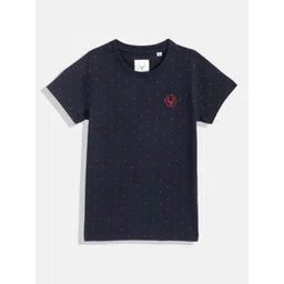 Allen Solly Junior Boys Polka Dot Printed Pure Cotton T-shirt-picture-42