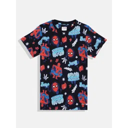 Allen Solly Junior Boys Printed Pure Cotton T-shirt-picture-23