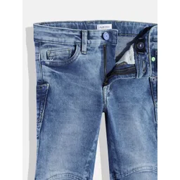 Allen Solly Junior Boys Skinny Fit Heavy Fade Acid Wash Stretchable Jeans image 2