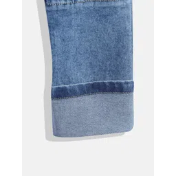 Allen Solly Junior Boys Skinny Fit Heavy Fade Acid Wash Stretchable Jeans image 3