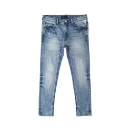 Allen Solly Junior Boys Skinny Fit Mid-Rise Heavy Fade Clean Look Stretchable Jeans-picture-17
