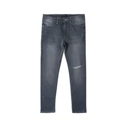 Allen Solly Junior Boys Skinny Fit Mildly Distressed Light Fade Jeans-picture-21